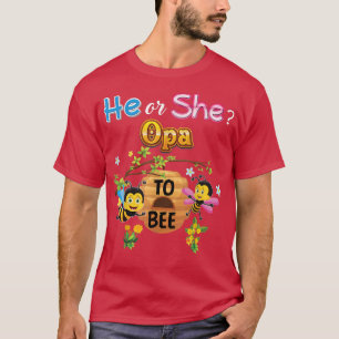 Camiseta Él O Ella Opa A Ser Padre De Nacimiento De Género