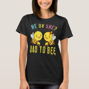 Camiseta Él O Ella Papá Para Ser Insectos Volando Abeja De 