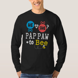 Camiseta Él o Ella Papá Pata Para Ser Revelación de Género 