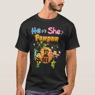 Camiseta Él O Ella Pararon Para Ser Sexo Revelar La Fama De