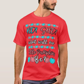 Camiseta Él O Ella Qué Será Nuestra Pequeña Calabaza