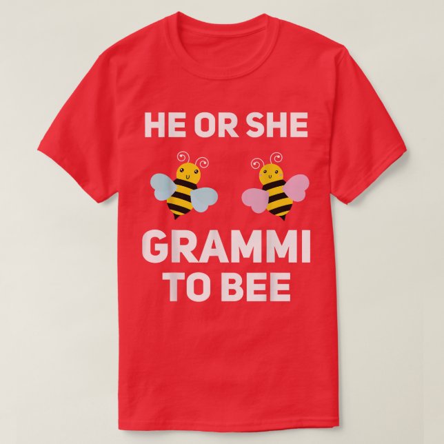 Camiseta Él O Ella Se Grammi Para Apostar A La Revesa De Gé (Diseño del anverso)