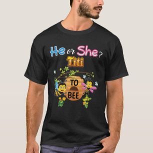 Camiseta Él O Ella Se Toca A Ser Madre De Género Revelar Ma