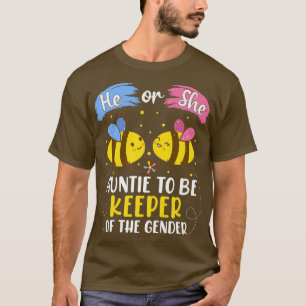 Camiseta Él O Ella Tía Para Abejar El Anuncio De Bebé