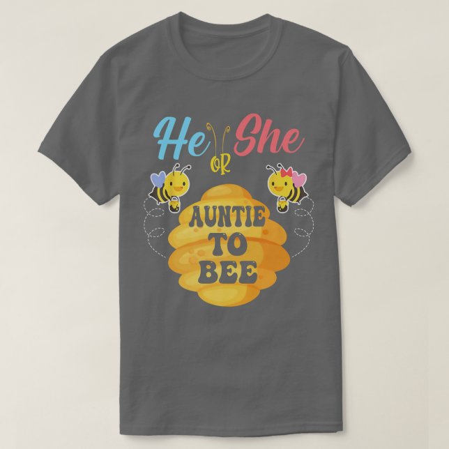 Camiseta Él O Ella Tía Para Asumir Qué Será El Género (Diseño del anverso)