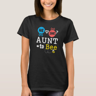 Camiseta Él o Ella Tía Para Ser Revelación de Género Famili