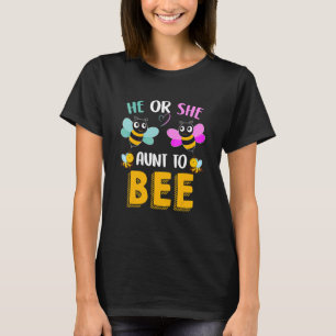 Camiseta Él O Ella Tía Para Ser Una Tía Nueva Para Ser 1