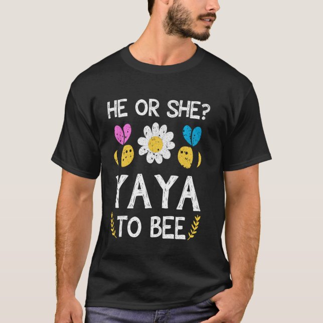 Camiseta Él O Ella Yaya Para Ser La Abuela Futura (Anverso)