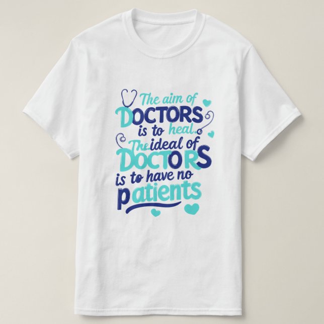 Camiseta "El objetivo de los Médicos" (Diseño del anverso)
