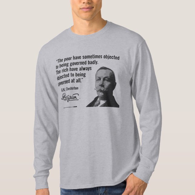 Camiseta El objeto rico al gobierno en absoluto (Anverso)
