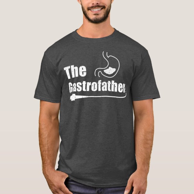 Camiseta El obsequio gastroenterólogo del padre gastrónomo  (Anverso)