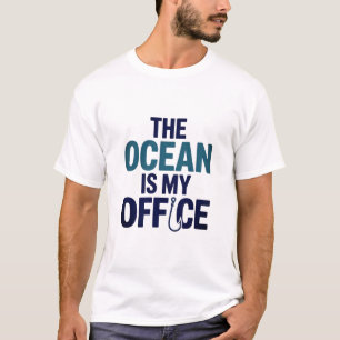 Camiseta El Océano es el diseño de la curiosa cita de pesca