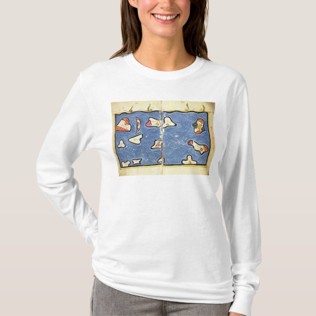 Camiseta El Océano Índico, de un atlas (Anverso)