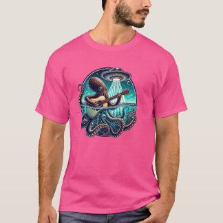 Camiseta El Octopus Tocando La Guitarra