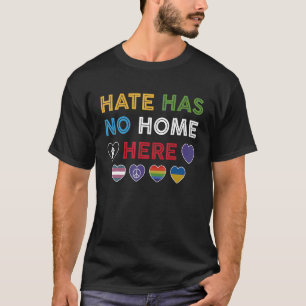 Camiseta El Odio No Tiene Hogar Aquí Blm Lgbtq Híbrido De J