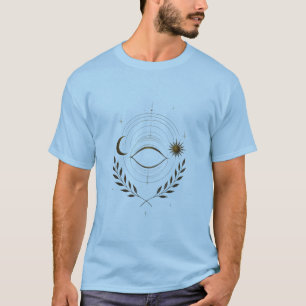 Camiseta El Ojo Cósmico del Equilibrio Sol y Luna Celesti