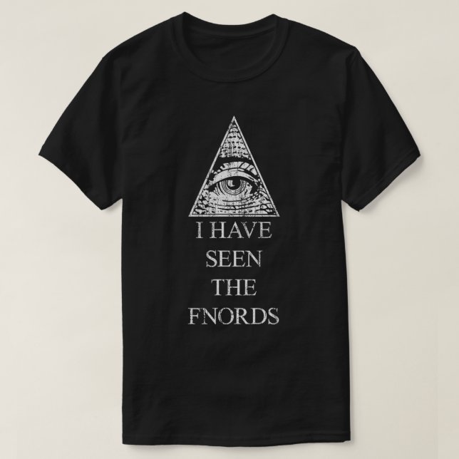 Camiseta El ojo de la providencia de Illuminati visto los f (Diseño del anverso)