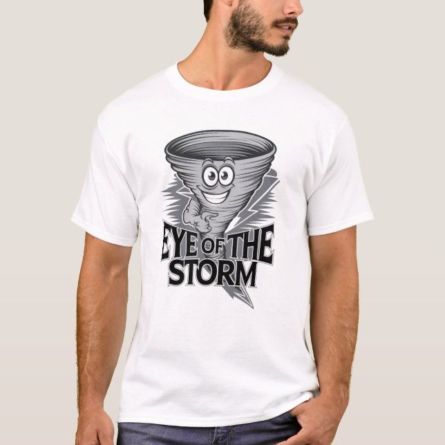 Camiseta El Ojo De La Tormenta Funny Tornado (Anverso)