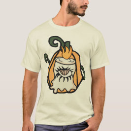 Camiseta El ojo espeluznante de la calabaza de una madera r