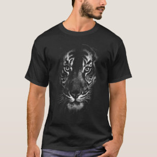 Camiseta El Ojo Sin Miedo De La Cara Del Tigre Imprime El N