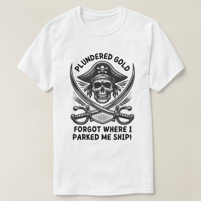 Camiseta El olvidadizo pirata (Diseño del anverso)