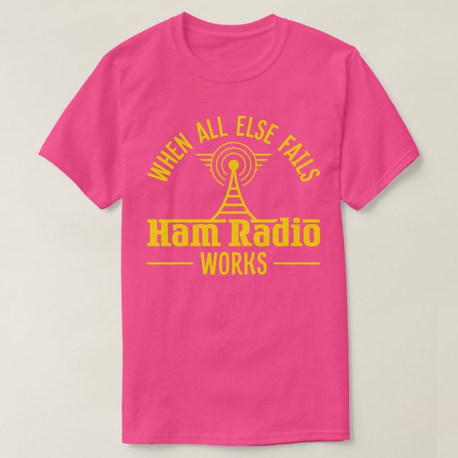 Camiseta El operador de radio aficionado Ham entrega antena (Diseño del anverso)