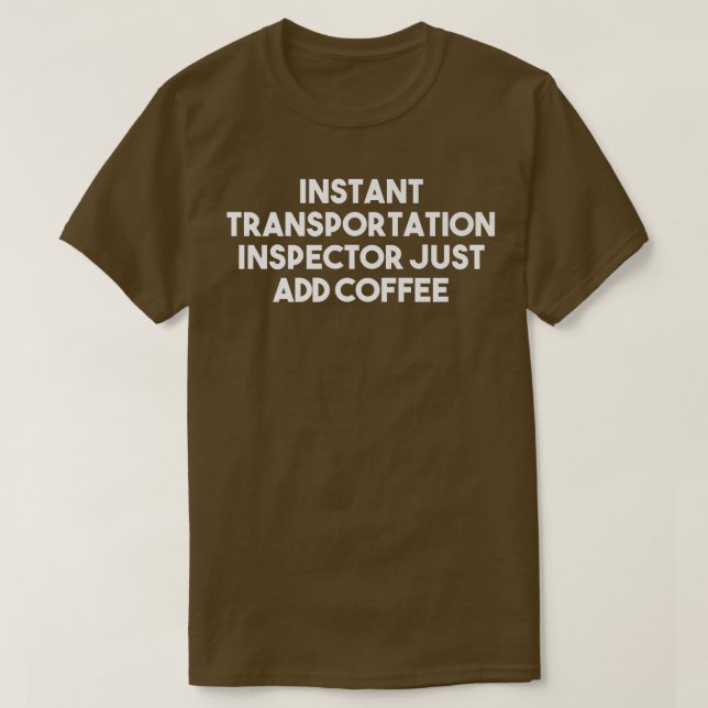 Camiseta El operador de transporte instantáneo sólo agrega  (Diseño del anverso)
