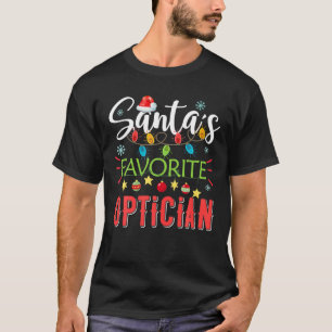 Camiseta El óptico favorito de Santa María Navidad enciende