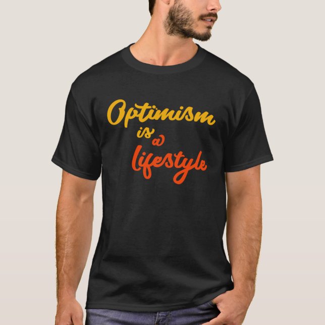 Camiseta El Optimismo Es Un Inspirati Optimista De Estilo D (Anverso)