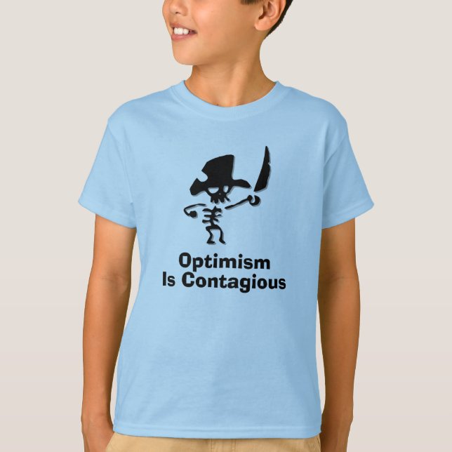 Camiseta El optimismo pirata es contagioso (Anverso)