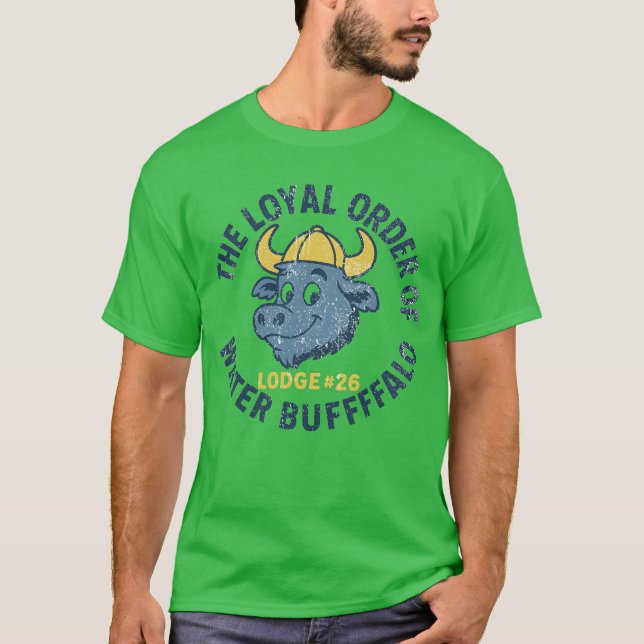 Camiseta El orden leal del búfalo de agua (Anverso)