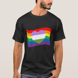 Camiseta El orgullo del arcoiris por los derechos homosexua