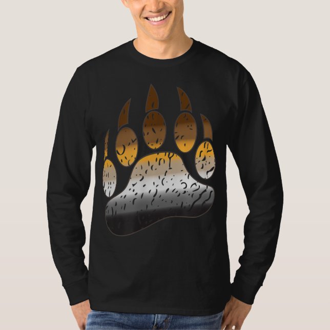 Camiseta El Orgullo Gay Bear Paw Dolorido (Anverso)