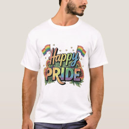 CAMISETA EL ORGULLO GAY COLOR DE RAINBOW DICE