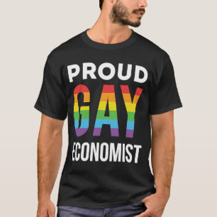 Camiseta El orgullo gay del economista Rainbow LGBTQ