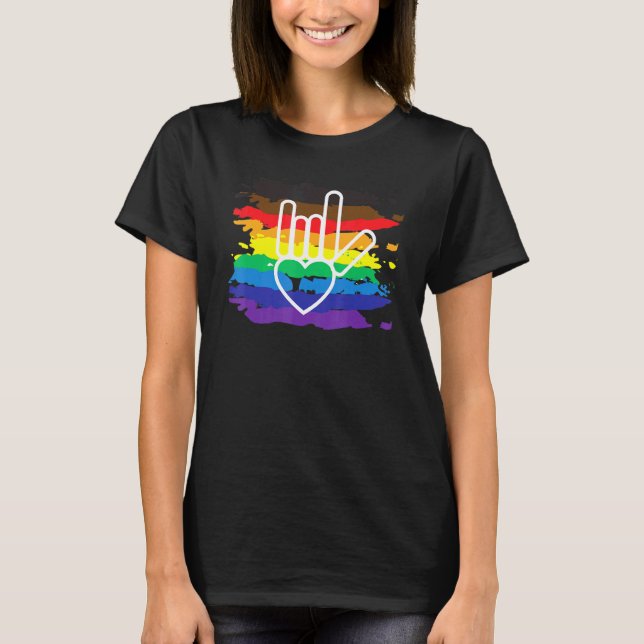 Camiseta El orgullo gay mundial igualdad amor Unidad Lgbtqi (Anverso)