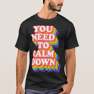 Camiseta El orgullo gay por la igualdad arcoiris que necesi