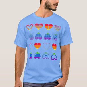 Camiseta El orgullo gay por la igualdad con la bandera arco