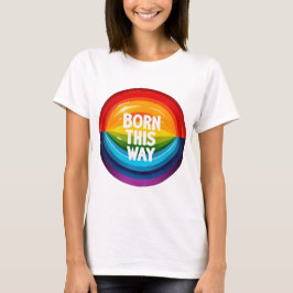 CAMISETA EL ORGULLO GAY RINBOW NACIÓ DE ESTA MANERA