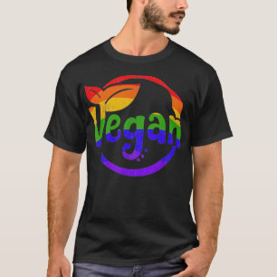 Camiseta El orgullo gay vegan el arcoiris LGBTQ 