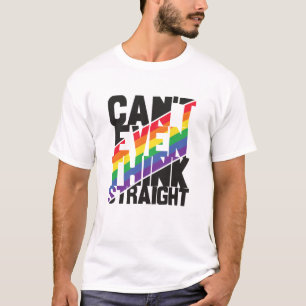Camiseta El orgullo LGBTQ ni siquiera puede pensar en un ar