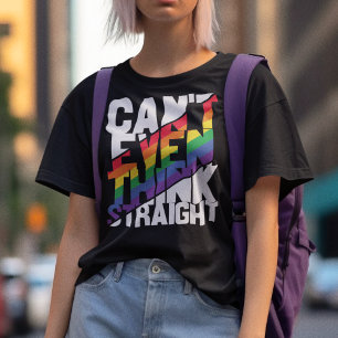 Camiseta El orgullo LGBTQ ni siquiera puede pensar en una c