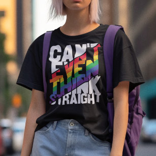 Camiseta El orgullo LGBTQ ni siquiera puede pensar en una c