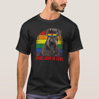 Camiseta El Orgullo Retro Lgbt El Amor Es El Amor Perro Sch