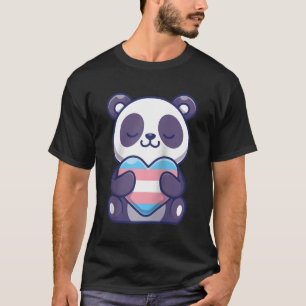 Camiseta El Orgullo Trans Panda Kawaii Transgénero He Trans