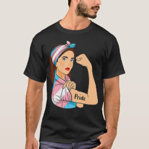 Camiseta El orgullo transgénero inquebrantable Tran de band