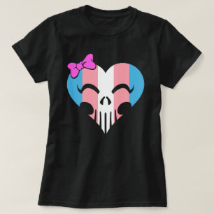 Camiseta El orgullo transgénero Skully femenino