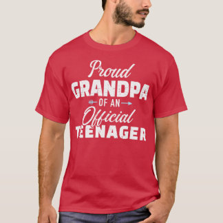 Camiseta El orgulloso abuelo de un adolescente de 13 años