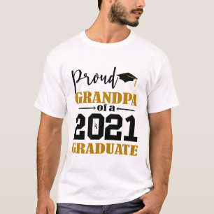 Camiseta El orgulloso abuelo de un graduado de 2021