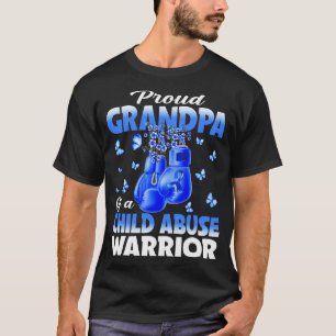 Camiseta El Orgulloso Abuelo De Un Niño Abuso Concienciació